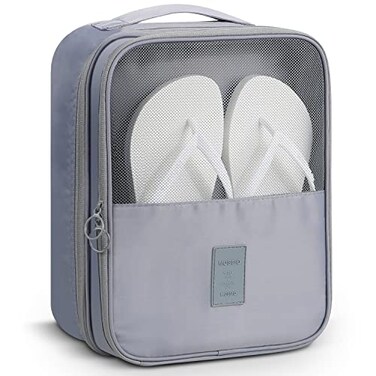 Mossio Shoe Organizer Breathable Space Saving Shoe Bags for traveling Grey