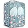Mossio Shoe Bags for Travel Shoe Storage Bag Tote Pouch with Mesh and Handle Blue Flower
