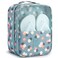 Mossio Shoe Bags for Travel Shoe Storage Bag Tote Pouch with Mesh and Handle Blue Flower