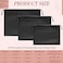 Woanger 18 Pcs Dust Bags for Purses Handbags Satin Purse Storage Organizer with Drawstring 3 Size for Handbag Shoes BootsBlack