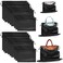 Woanger 18 Pcs Dust Bags for Purses Handbags Satin Purse Storage Organizer with Drawstring 3 Size for Handbag Shoes BootsBlack