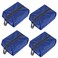 Bellcon Washable Shoe Bags for Travel 4 Pack Blue Nylon and Oxford Fabric Zipper Closure