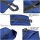 Bellcon Washable Shoe Bags for Travel 4 Pack Blue Nylon and Oxford Fabric Zipper Closure