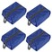 Bellcon Washable Shoe Bags for Travel 4 Pack Blue Nylon and Oxford Fabric Zipper Closure
