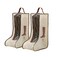 Rikyo 2 Set Boot Storage Portable Short Tall Boots Protector Bag DustFree Travel Shoe Sleeves Clear Cover for Sneakers BeigeTall