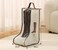 Rikyo 2 Set Boot Storage Portable Short Tall Boots Protector Bag DustFree Travel Shoe Sleeves Clear Cover for Sneakers BeigeTall