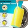 Daszerx Shoe Washing Machine Bag 2 Pack 360 SelfLocking Zipper Shoe Washing Bag for Washer and Dryer Reusable HeavyDuty Microfiber Cleaning Set for Sneakers Boots Athletic Footwear Yellow