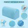 QZLKNIT 2 Pcs Shoe Washing Machine Bag Sneaker Laundry Bags For washers Cleaned 360 Mesh Pouch Reusable Durable Laundry Shoe Bag Side Zipper Suitable for Washing Machine and Dryerblue