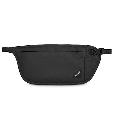 Pacsafe Coversafe V100 AntiTheft RFID Blocking Waist Wallet Black