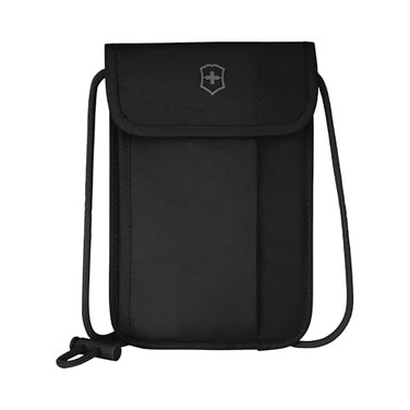 Victorinox Travel Essentials Security Neck Pouch Slim Bag with RFID Black