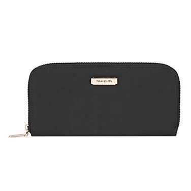 Travelon RFID Blocking Single Zip Wallet