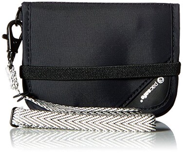 Pacsafe Rfidsafe V50 Antitheft Blocking Compact Travel Wallet Black