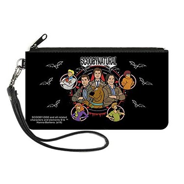 Buckle-Down BuckleDown Womens Nylon Standard Zip Wallet Scooby Doo Supernatural Large 8 x 5