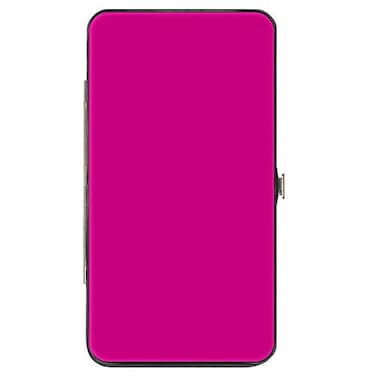 Buckle-Down BuckleDown womens Buckledown Hinge Fuchsia Wallet Multicolor 7 x 4 US