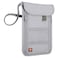Lewis N. Clark Lewis N Clark RFID Blocking Stash Neck Wallet Travel Pouch Passport Holder for Women Men Gray
