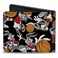 Buckle-Down BuckleDown mens Buckledown Bifold Bugs Bunny Bi Fold Wallet Orange Red 40 x 35 US