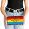 Buckle-Down BuckleDown Hinge Wallet Wonder Woman LogoStripe RedYellowsBlue
