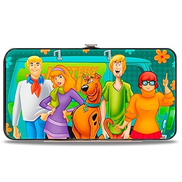 Buckle-Down BuckleDown unisex adults Buckledown Hinge Scooby Doo 5character Face Blocks Multi Color Wallet Multicolor 7 x 4 US