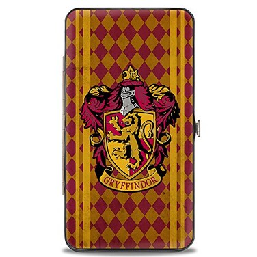 Buckle-Down BuckleDown Hinge Wallet GRYFFINDOR Crest StripesDiamonds RedGolds 7 x 4