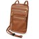 Hero Travel Supply HERO Neck Wallet RFID Blocking Vegan Leather Passport Holder Travel Pouch Tan