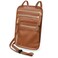 Hero Travel Supply HERO Neck Wallet RFID Blocking Vegan Leather Passport Holder Travel Pouch Tan