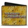 Buckle-Down BuckleDown Hasbro Wallet Bifold Transformers Bumblebee Stand Strong Autobot Icon Yellows Vegan Leather