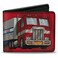Buckle-Down BuckleDown Hasbro Wallet Bifold Transformers Optimus Prime Semi Truck and Autobot Shield Reds Vegan Leather