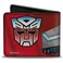 Buckle-Down BuckleDown Hasbro Wallet Bifold Transformers Optimus Prime Semi Truck and Autobot Shield Reds Vegan Leather