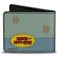 Buckle-Down BuckleDown MTV Wallet Bifold Beavis and Butt Head Living Room Bubble Gum Scene and Logo Vegan Leather