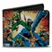 Buckle-Down BuckleDown Hasbro Wallet Bifold GI Joe a Real American Hero 1 Comic Cover Explosion Scene Vegan Leather