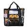 Yunaeduo Extra Large Mesh Beach Bag Lightweight Foldable Family Beach Bag with 9 Pockets for Toys Towels Vacation Essentials Black
