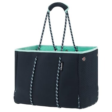 Hibala Neoprene Multipurpose Beach BagGymTravelPool BagTote For WomenMen Grey