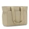 VASCHY Puffer Tote Bag for Women Lightweight Utility Work Quilted Puffy Laptop Tote Purse with Compartments Zipper for TeachersTravelEverything Khaki