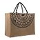 Hibala Woven Large Beach Bag Straw Beach Tote Handmade Weaving Shoulder Tassel Bag Handbag Bohemian Print