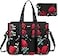 IBFUN Utility Tote Bag with 24 Exterior Interior Pockets Zip Top Teacher Tote Bag for TeacherWork WomenLarge