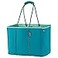 QOGiR Neoprene Multipurpose Beach Bag Tote with Inner Zipper Pocket Lake GreenLarge