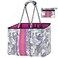 QOGiR Neoprene Multipurpose Beach Bag Tote with Inner Zipper Pocket White Camo Large