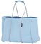 QOGiR Neoprene Multipurpose Beach Bag Tote with Inner Zipper Pocket Light Blue Large
