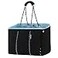 QOGiR Neoprene Multipurpose Beach Bag Tote with Inner Zipper Pocket Pure Black XLarge