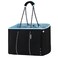 QOGiR Neoprene Multipurpose Beach Bag Tote with Inner Zipper Pocket Pure Black XLarge