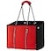 QOGiR Neoprene Multipurpose Beach Bag Tote with Inner Zipper Pocket Red XLarge