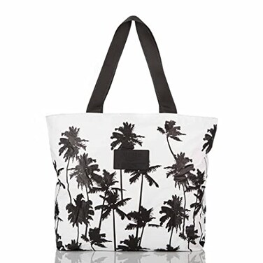 ALOHA Collection Day Tripper Tote Bag Coco Palms in Black