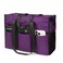 TOPDesign Utility Water Resistant Tote Bag with 13 Exterior Interior Pockets Top Zipper Closure Thick Bottom Support for Working Women Teachers Nurses Accountants Purple