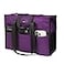 TOPDesign Utility Water Resistant Tote Bag with 13 Exterior Interior Pockets Top Zipper Closure Thick Bottom Support for Working Women Teachers Nurses Accountants Purple