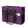 TOPDesign Utility Water Resistant Tote Bag with 13 Exterior Interior Pockets Top Zipper Closure Thick Bottom Support for Working Women Teachers Nurses Accountants Purple