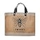 Santa Barbara Design Studio Mini Jute Tote Natural Burlap Hand Bag with Waterproof lining and Leather Handles 125 x 95 Bees Knees