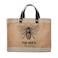Santa Barbara Design Studio Mini Jute Tote Natural Burlap Hand Bag with Waterproof lining and Leather Handles 125 x 95 Bees Knees