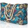 Becokan Waterproof Tote Bag Large Beach Bag for Women Zipper Closure Lightweight Sandproof Swim Pool Bag