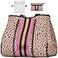 IBFUN Neoprene Bag Large Multipurpose Beach Bag Upgraded Neoprene Tote Bag with Inner Zipper Pocket for WomenBeachPoolPink Leopard
