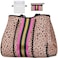 IBFUN Neoprene Bag Large Multipurpose Beach Bag Upgraded Neoprene Tote Bag with Inner Zipper Pocket for WomenBeachPoolPink Leopard